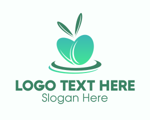 Green Olive - Modern Green Gradient Olives logo design