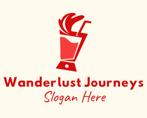 Red Juice Blender  Logo