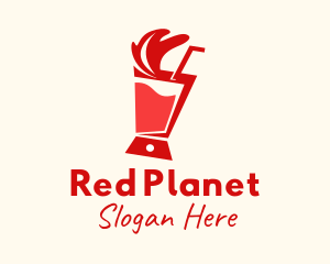 Red Juice Blender  logo design