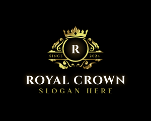 Royal Crown Ornament logo design