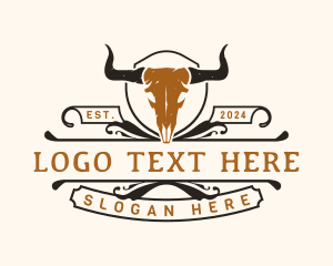 Vintage - Bull Horn Ranch logo design