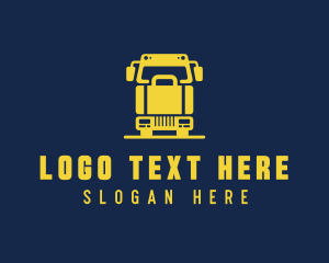 Truck - Cargo Briefcase Truck logo design