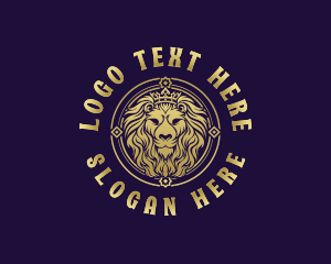 High End - Royal Crown Lion logo design