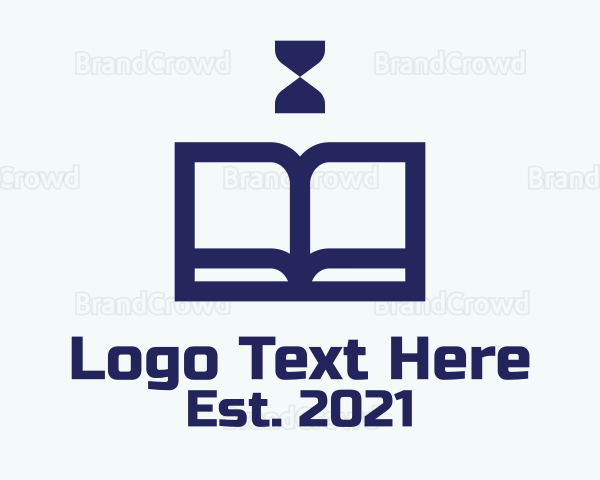 Blue Book Hourglass Logo