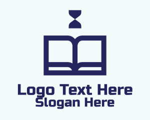 Blue Book Hourglass Logo