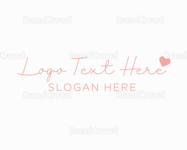 Signature Heart Wordmark Logo