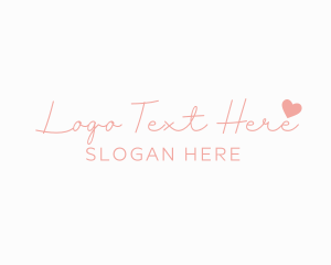 Signature Heart Wordmark Logo