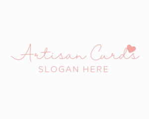 Signature Heart Wordmark logo design