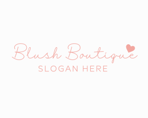 Signature Heart Wordmark logo design