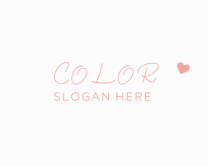 Coordinator - Signature Heart Wordmark logo design