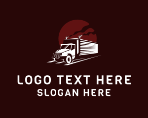 Delivery - Truck Mover Road logo design