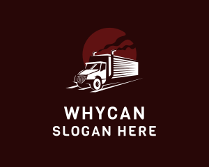 Freight - Truck Mover Road logo design
