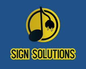 Signage - Plug Musical Note Signage logo design