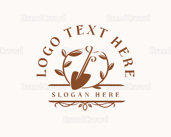 Shovel Botanical Gardening Logo