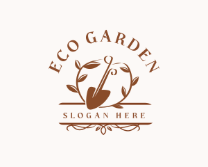 Shovel Botanical Gardening logo design