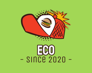 Diner - Retro Pop Burger Cap logo design