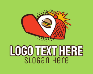 Retro Pop Burger Cap Logo