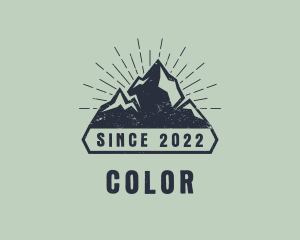 Campground - Rustic Mountain Summit logo design