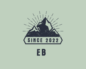 Vintage - Rustic Mountain Summit logo design