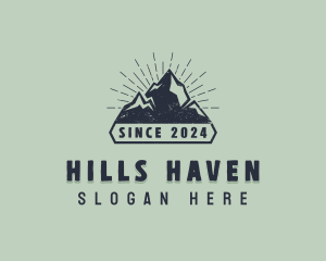 Rustic Mountain Summit logo design