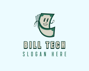 Paper Bill Money logo design