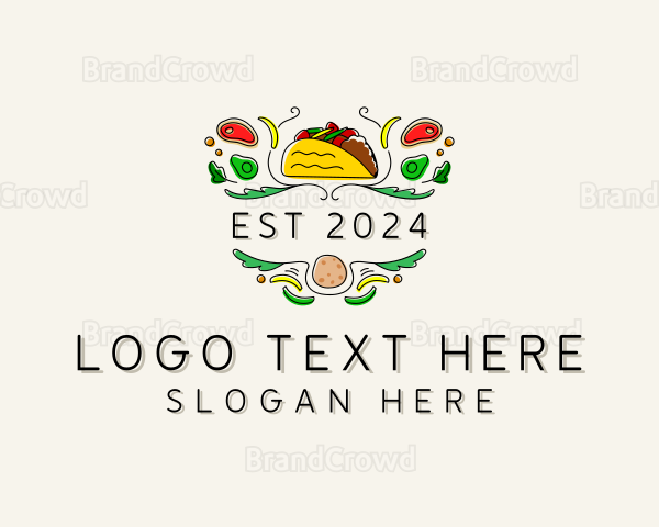 Taco Taqueria Restaurant Logo