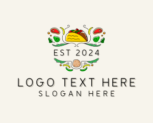Gourmet - Taco Taqueria Restaurant logo design