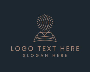 Knowledge - Book Tree Printing logo design