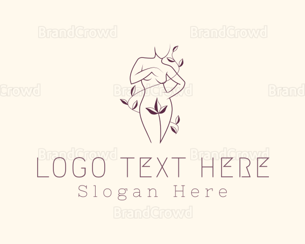 Feminine Floral Sexy Body Logo