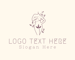 Skin Care - Feminine Floral Sexy Body logo design