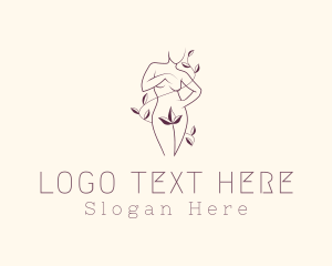 Beautician - Feminine Floral Sexy Body logo design