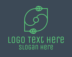 Minimalist - Minimalist Green Leaf logo design