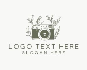 Dlsr - Vintage Camera Photography logo design