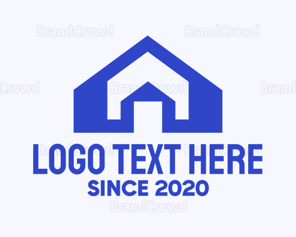 Blue Real Estate Home Logo