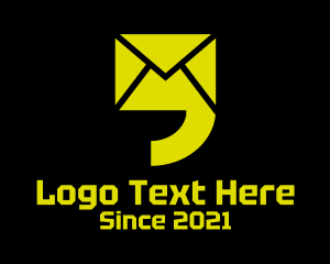 Mobile App - Email Quotation Mark logo design
