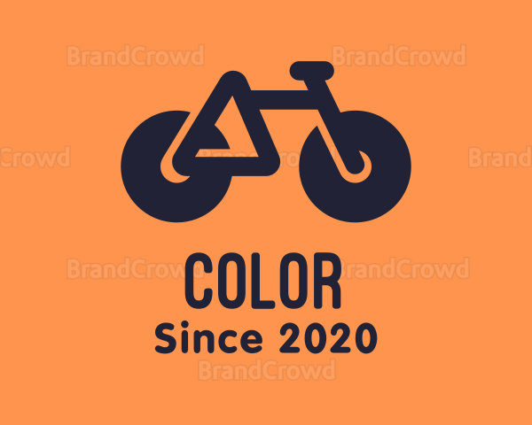 Modern Geometric Bike Logo