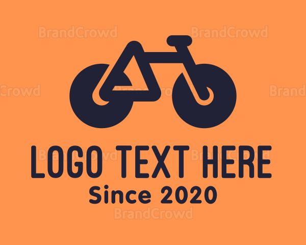 Modern Geometric Bike Logo