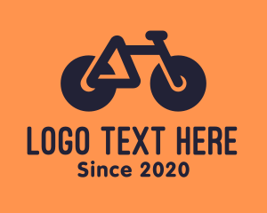 Black - Modern Geometric Bike logo design