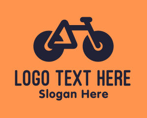 Modern Geometric Bike Logo