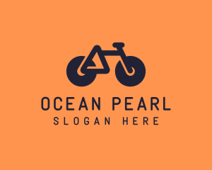 Modern Geometric Bike logo design