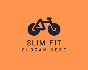 Modern Geometric Bike logo design