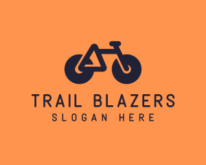 Modern Geometric Bike logo design