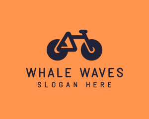 Modern Geometric Bike logo design