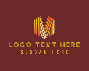 Hexagonal - Modern Business Letter M logo design