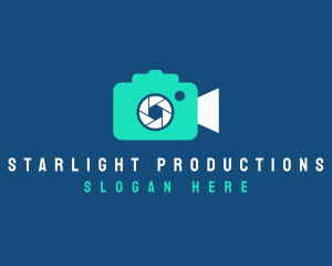 Showbiz - Video Camera Shutter logo design