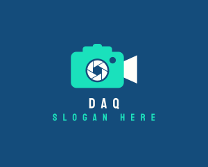Vlog - Video Camera Shutter logo design
