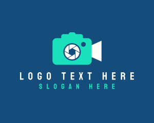 Video - Video Camera Shutter logo design