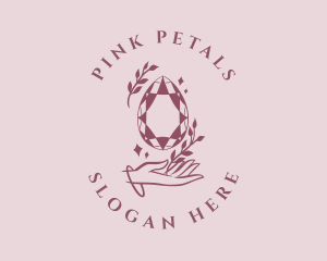 Crystal Pink Jewelry logo design