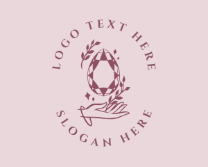 Elegant - Crystal Pink Jewelry logo design