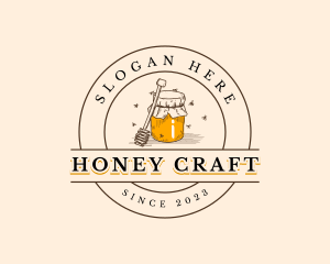 Mead - Bee Honey Jar logo design